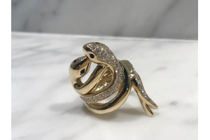 Lucky Double Snake Ring